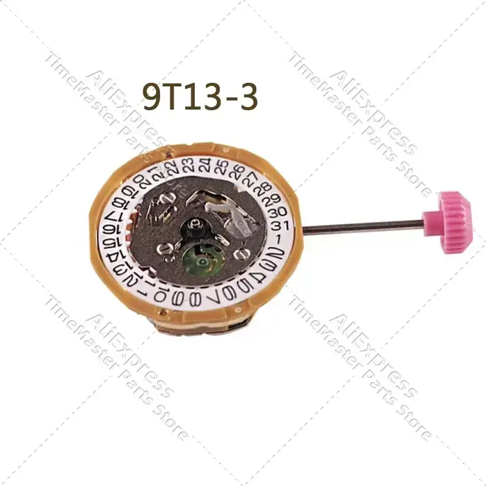 Japon MIYOTA 9T13 mouvement à quartz trois mains calendrier unique mouvement électronique montre rép