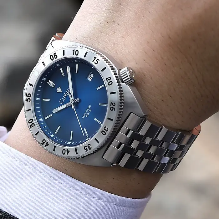 Cadisen-Montre-bracelet mécanique automatique pour homme