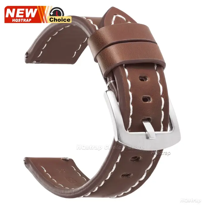Bracelet de montre à dégagement rapide 18 mm 20 mm 22 mm 24 mm pour Omega, bracelet de montre en cui