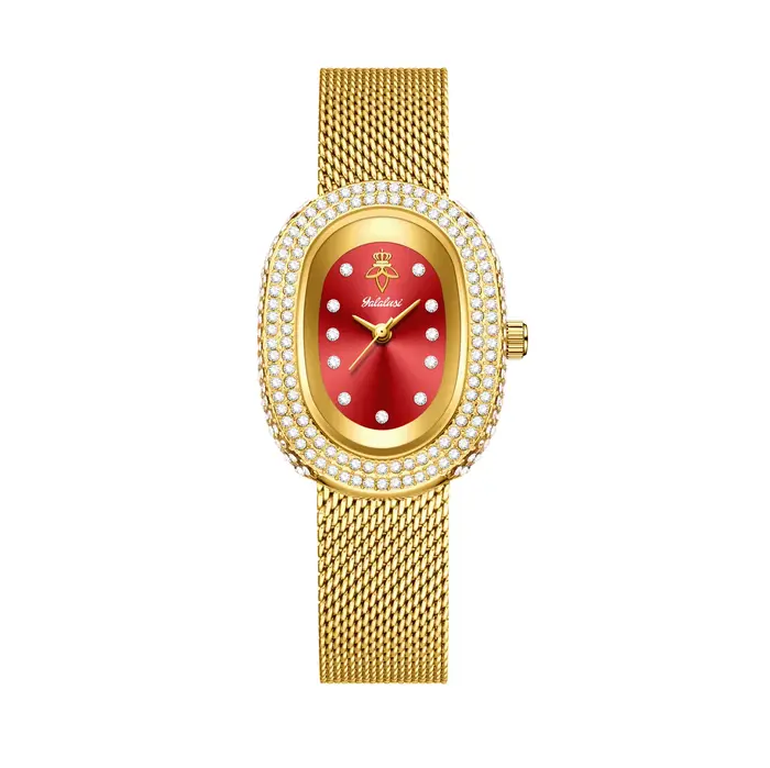 YaLaLuSi Montre élégante et minimaliste pour femmes avec cadran ovale : un accessoire de mode raffin