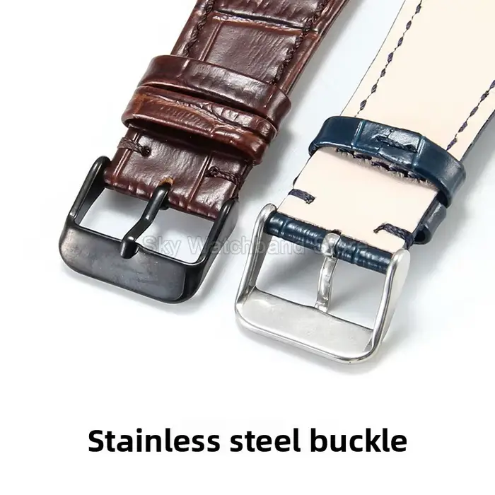 Bracelet de montre en cuir véritable classique 12 mm pour Tissot PRX