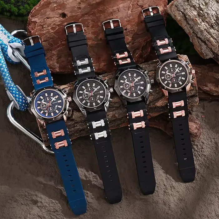 Montre à Quartz pour hommes d'affaires