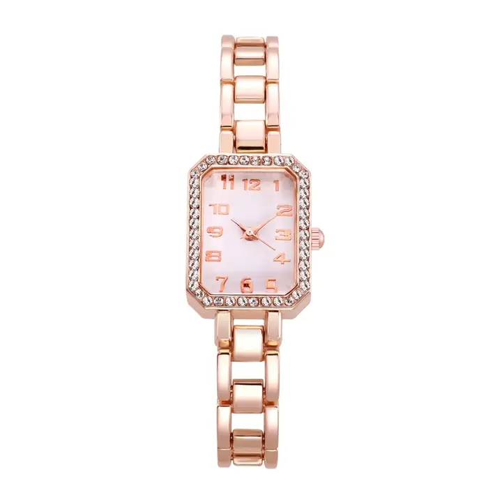 Montre pour femme de luxe 2025 nouveau Simple carré plein diamant