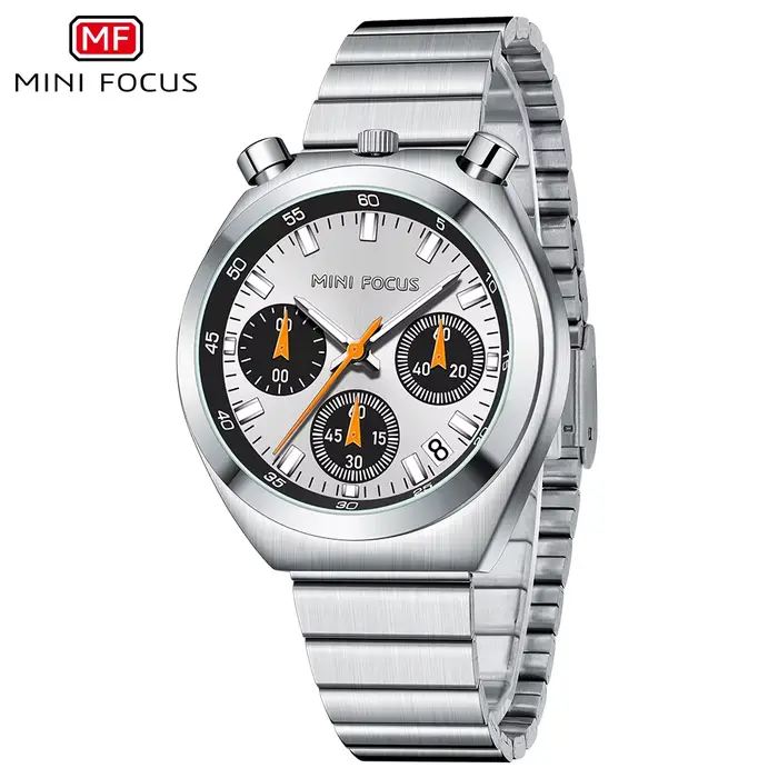MINI FOCUS mode dames montres haut de gamme de luxe multifonction cadran bracelet en acier inoxydabl