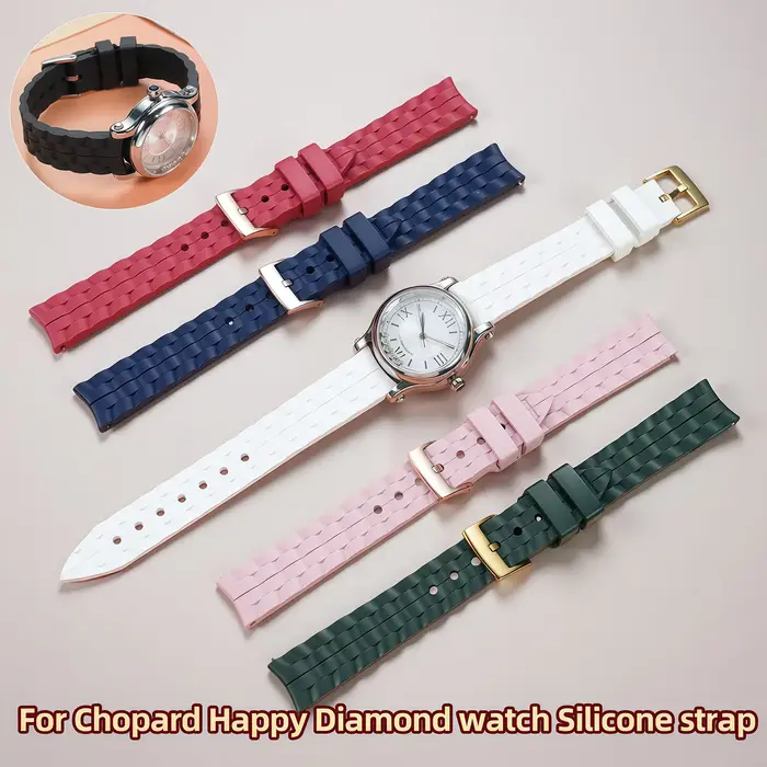 Pour montre Chopard Happy Diamond avec bracelet en Silicone pour femmes Chopin