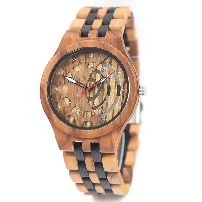 Grande réduction ! Montre en bois de luxe - Accessoires de mode classiques et élégants