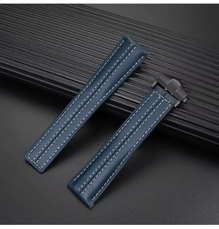 Bracelet de montre en cuir véritable noir pour Tag Heuer Carrera série Porsche co-marqué marron pour femmes et hommes occasions spéciales