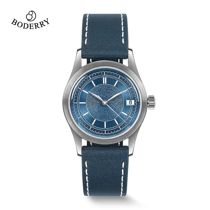 Boderry-Montre mécanique automatique vintage pour homme