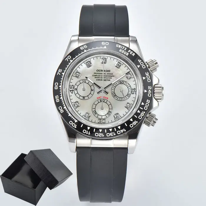Montres 39.3mm montre de luxe chronographe pour hommes nouvelle