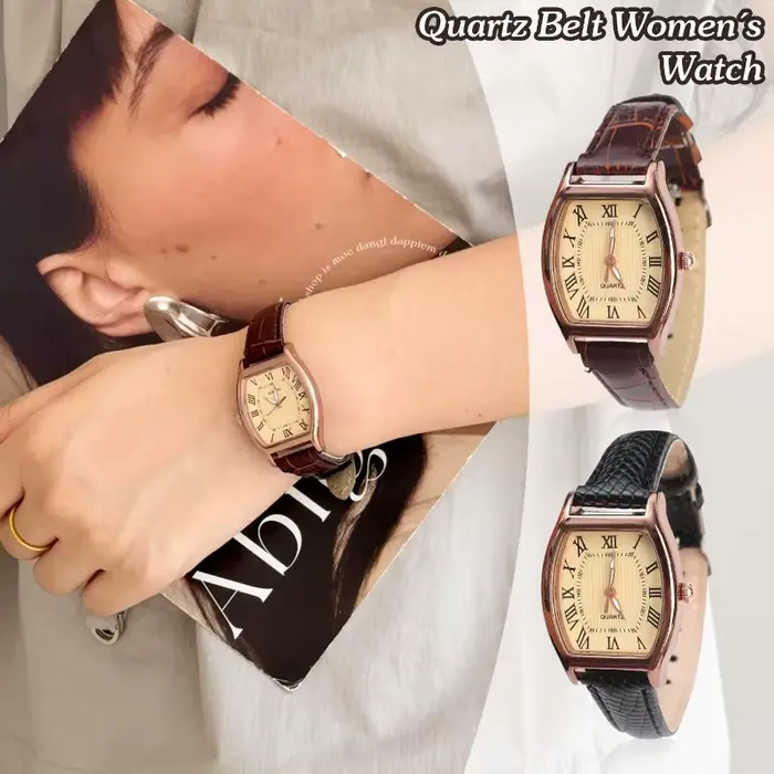 Femmes rétro bracelet en cuir PU montres qualités dames alliage