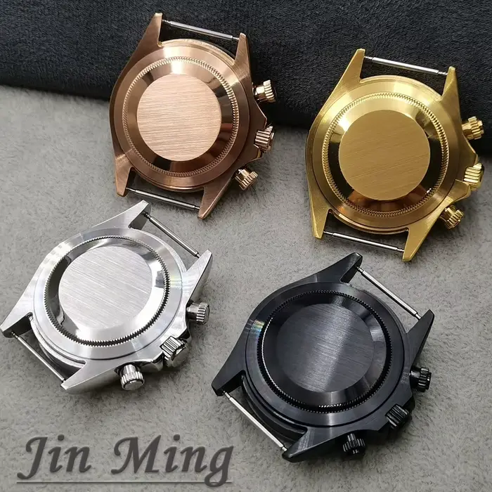Boîtier de montre en cristal saphir avec chronographe à quartz de 40 mm