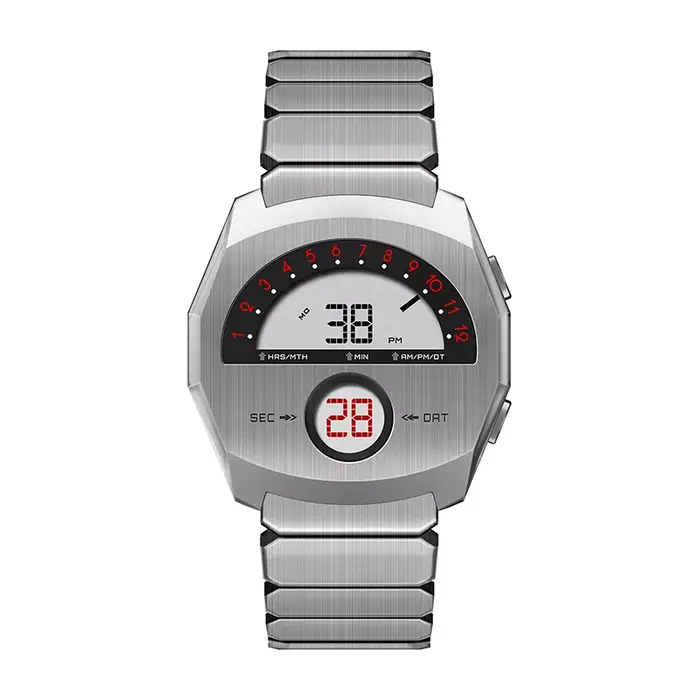 Montre-bracelet créative au design unique avec bracelet doré pour hommes, horloge de haute qualité, 