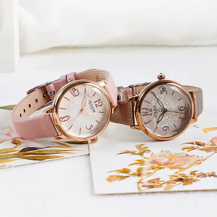 Montre en cuir véritable Julius Lady pour femme, mode rétro, heures, bracelet habillé, boîte cadeau d'anniversaire pour fille