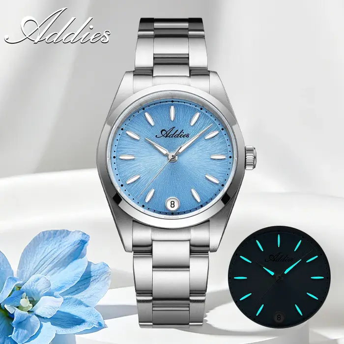 Montres de luxe Addies Robe Femmes Étanches avec Bracelet Acier Inoxydable Occasions Spéciales