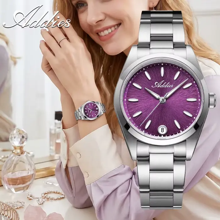 Montres de luxe Addies Robe Femmes Étanches avec Bracelet Acier Inoxydable Occasions Spéciales