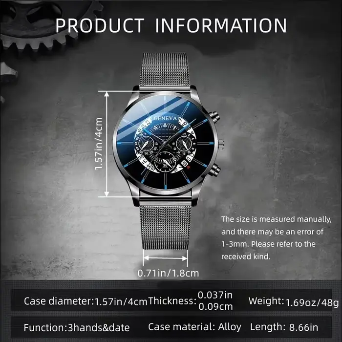 Montre d'affaires simple et élégante pour homme