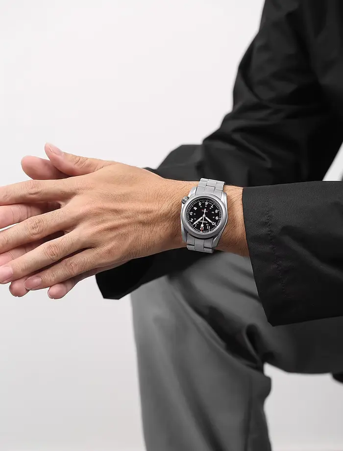 Boderry Voyager Field montre titane automatique plongée montre-Bracelet 100M étanche