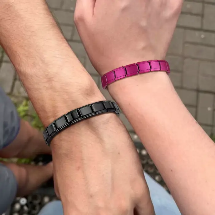 Bracelets à breloques italiens colorés à la mode