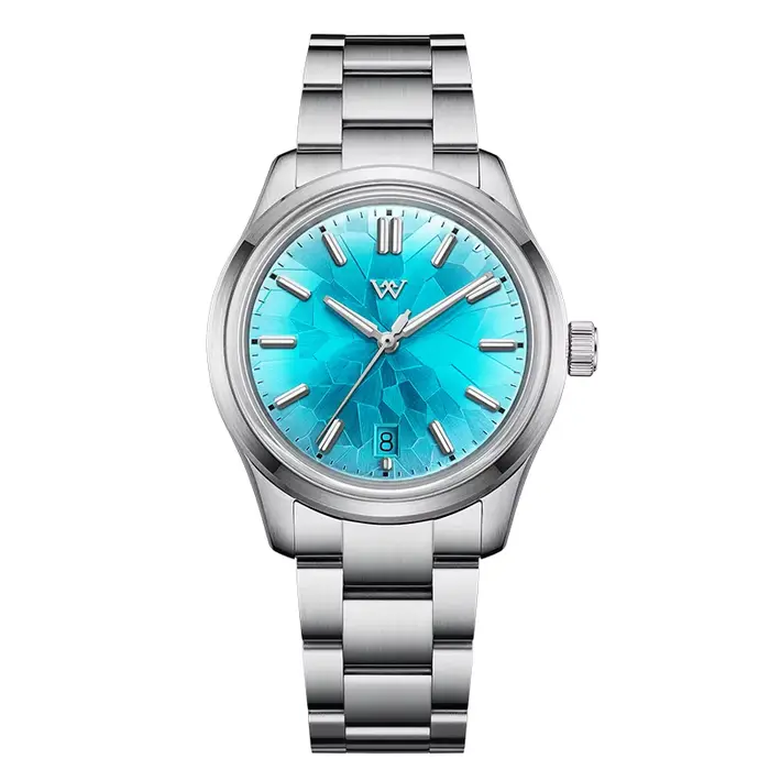 WM montre automatique montre mécanique NH35 Glacier série 100M étanche AR enduit saphir Welly Merck