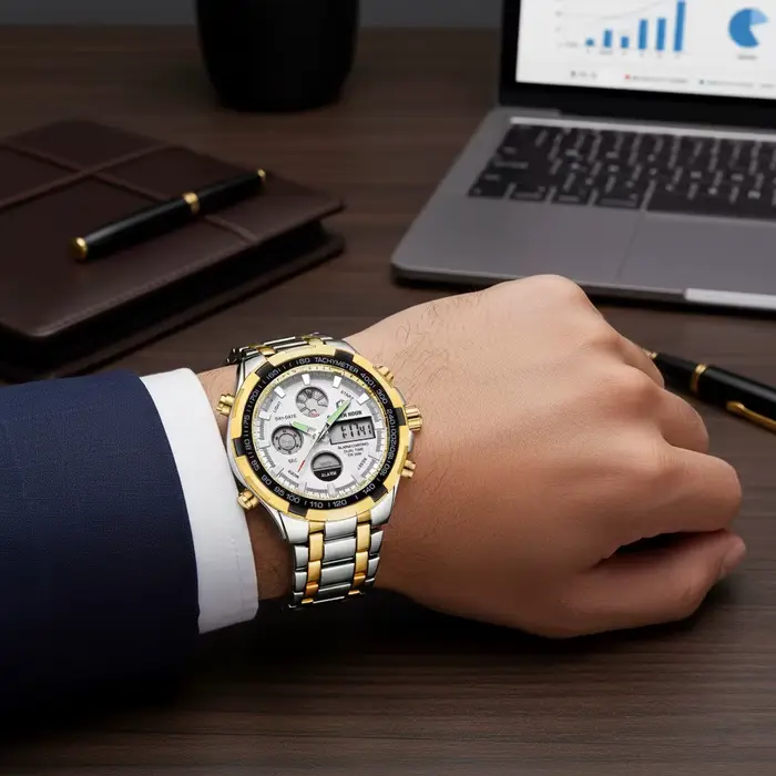 Montres-bracelets de sport pour hommes GOLDEN HOUR