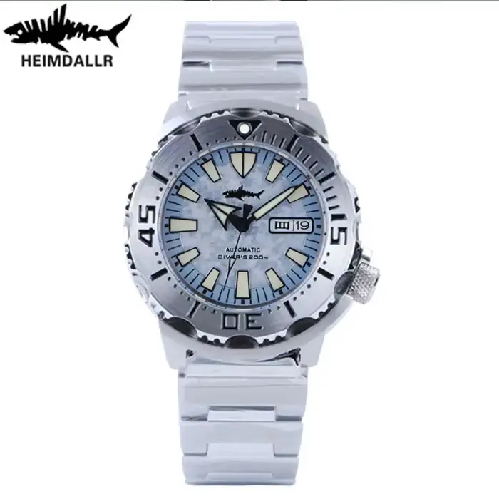 HEIMDALLR V2 montre automatique pour hommes NH36A verre saphir mécanique pour hommes 62mas noir PVD 