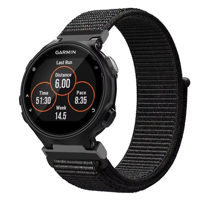 Bracelet de montre à boucle en Nylon pour Garmin Forerunner 735XT