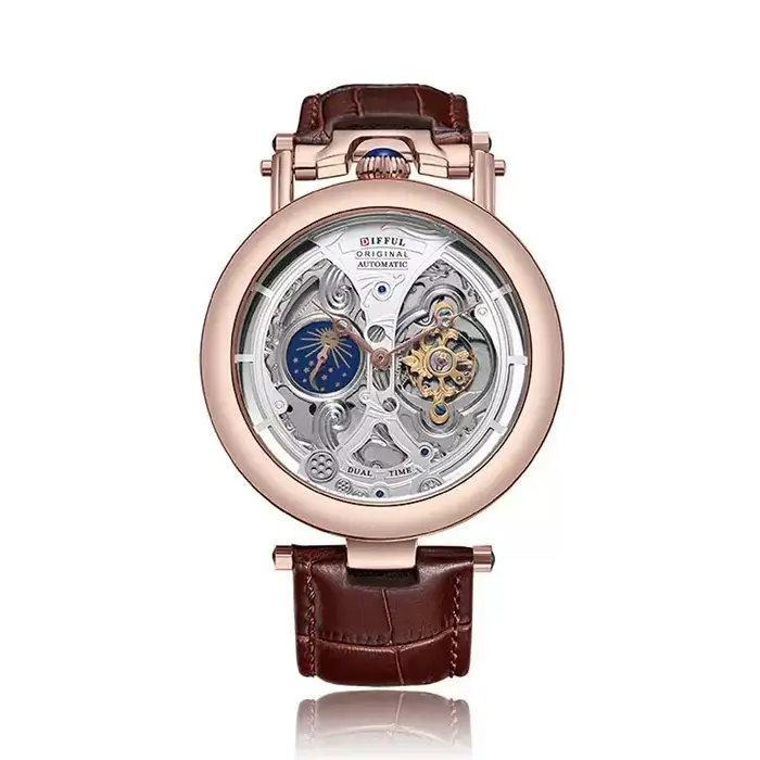 Montre mécanique à tourbillon cadran sans numéros édition limitée