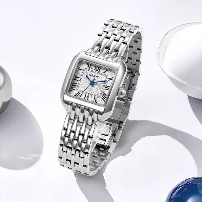 BERNY marque de luxe femme montre nouveau de haute qualité S/S carré dames montres à Quartz mode élégante montre-bracelet d'affaires