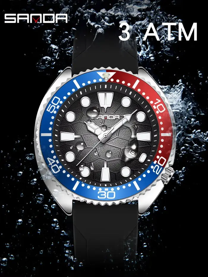 Montre SANDA Quartz Élégante et Résistante à L'Eau Pour Hommes Occasions Spéciales Aventures Urbaines Sportive