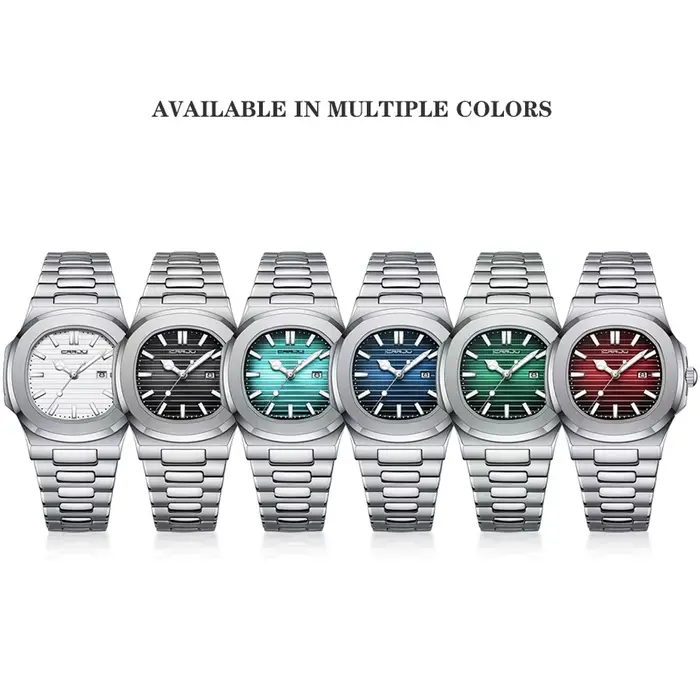 CRRJU hommes montre 2024 luxe haut marque montres à Quartz affaires Simple Ultra mince lumineux montre-bracelet