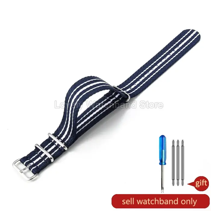 Pour SWATCH × BLANCPAIN bracelet de montre en Nylon boucle à aiguille 20 22mm résistant aux rayures facile à essuyer propre idéal pour les randonnées en plein air