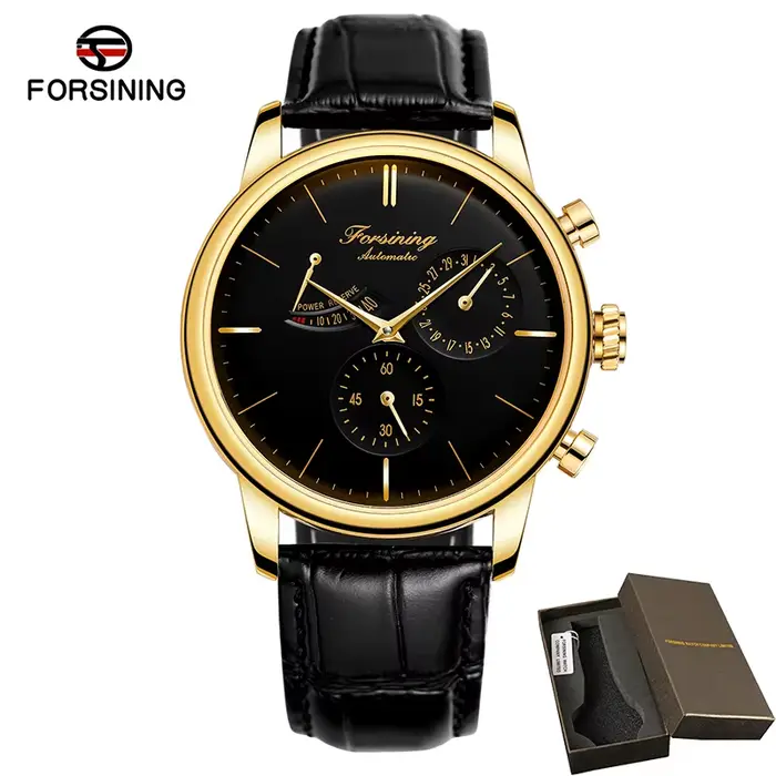 Montre automatique FORSINING pour homme avec indicateur de réserve de marche, date automatique, mouv