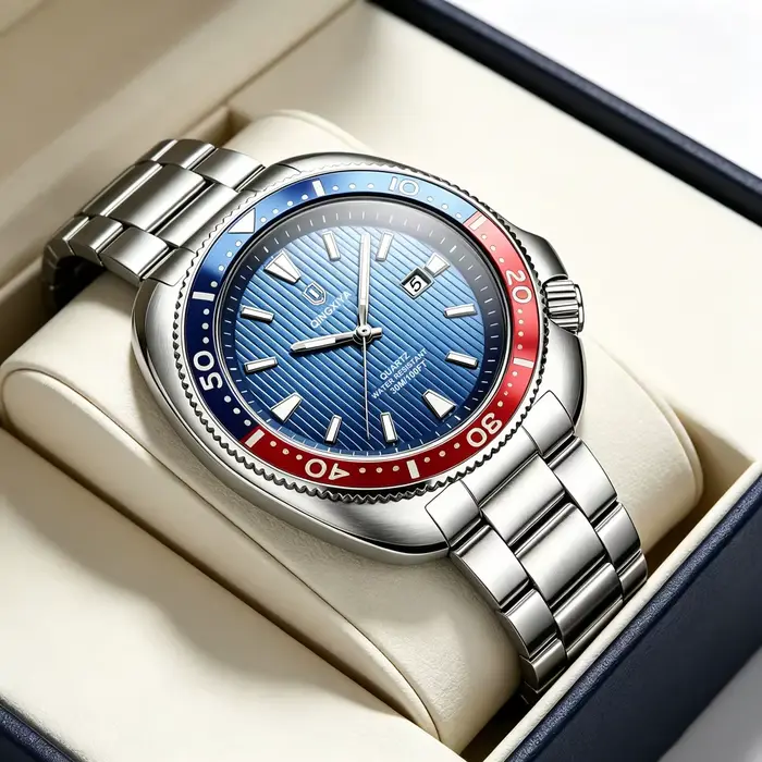 QINGXIYA Nouvelle montre à quartz de luxe pour hommes