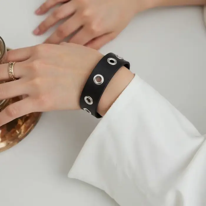 Bracelet élégant pour femmes, Texture PU, à mode, pour les jours, 39BD