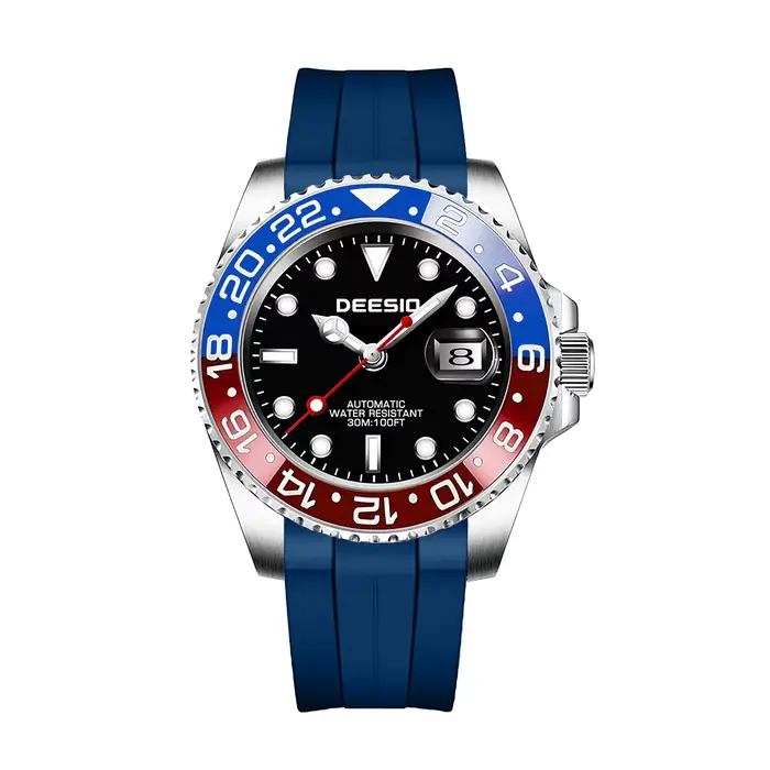 Deesio montre mécanique automatique de luxe pour hommes montre habillée en acier inoxydable d'affair