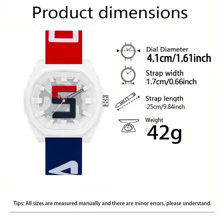 Nouvelle montre sport à quartz pour homme résistante aux chocs cadran bleu et blanc affichage de la date bracelet en caoutchouc pour tenues décontractées et cadeaux d'occasion
