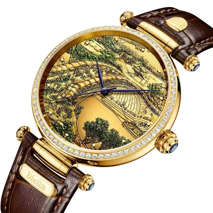 Montre mécanique automatique en Jade naturel pur pour hommes et femmes
