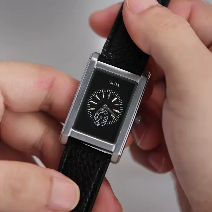 CILOA réservoir carré haute qualité montre hommes marque véritable cadeau rétro affaires hommes 2025