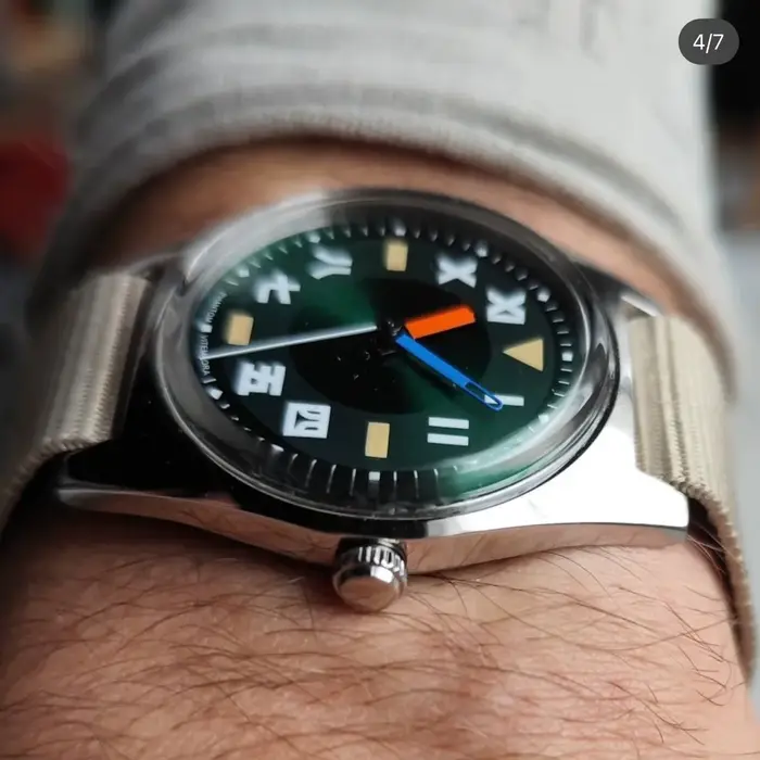 PHANTOM – montre mécanique à remontage manuel pour hommes, montre d'affaires rétro de 36mm, classique et Simple pour Couple, 7120