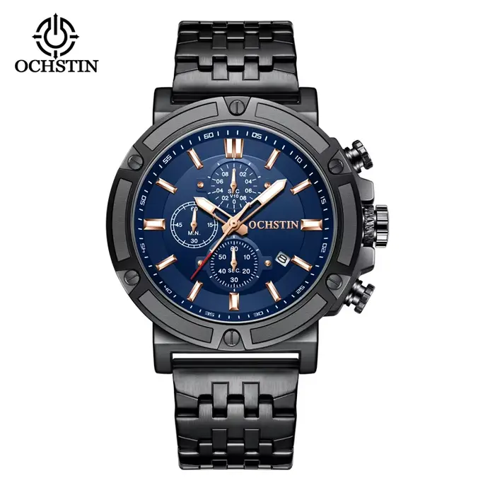 OCHSTIN-Montre à quartz chronographe pour homme, montre-bracelet habillée étanche avec date, bracele