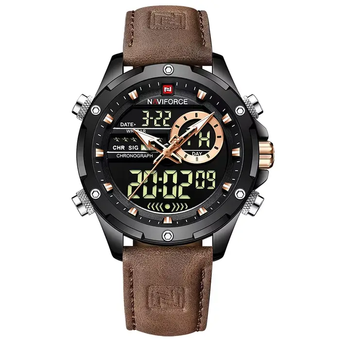 NAVIFORCE numérique hommes montre militaire étanche montre-bracelet LED Quartz horloge Sport montre 