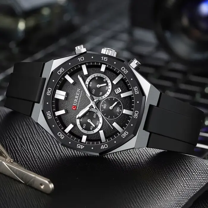 CURREN Sport hommes montres haut de gamme de luxe Auto Date montre