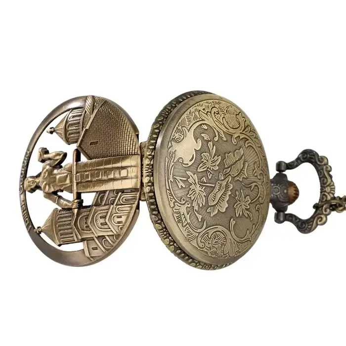 Montre de poche analogique à Quartz pour hommes et femmes