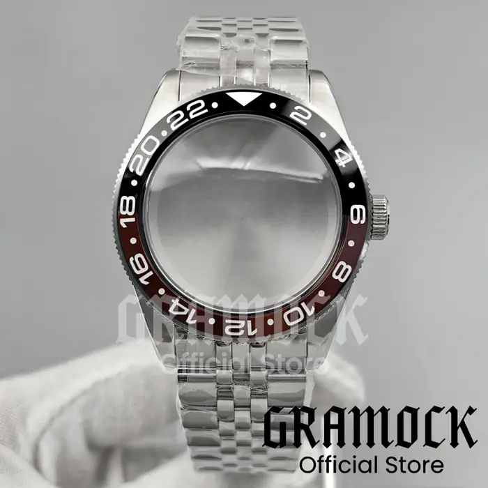 Boîtier de montre 10 ATM 39 mm en acier massif BB58