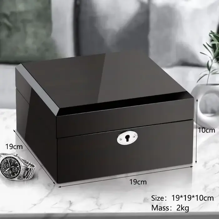 Boîte de montre luxueuse à rabat avec Logo personnalisé