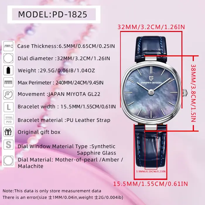 Nouvelle montre pour femme PAGANI DESIGN