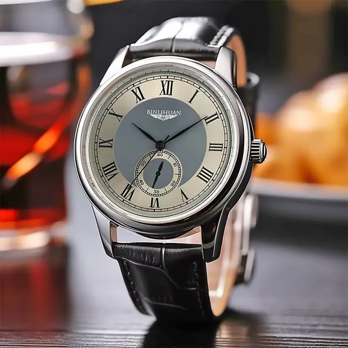 Montre à Quartz pour hommes d'affaires de luxe 2025