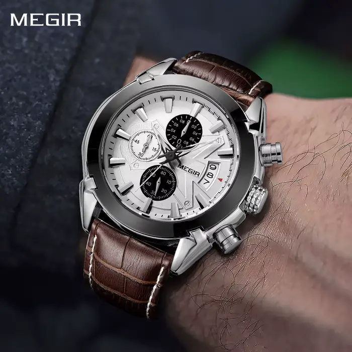 Montres chronographes pour hommes MEGIR