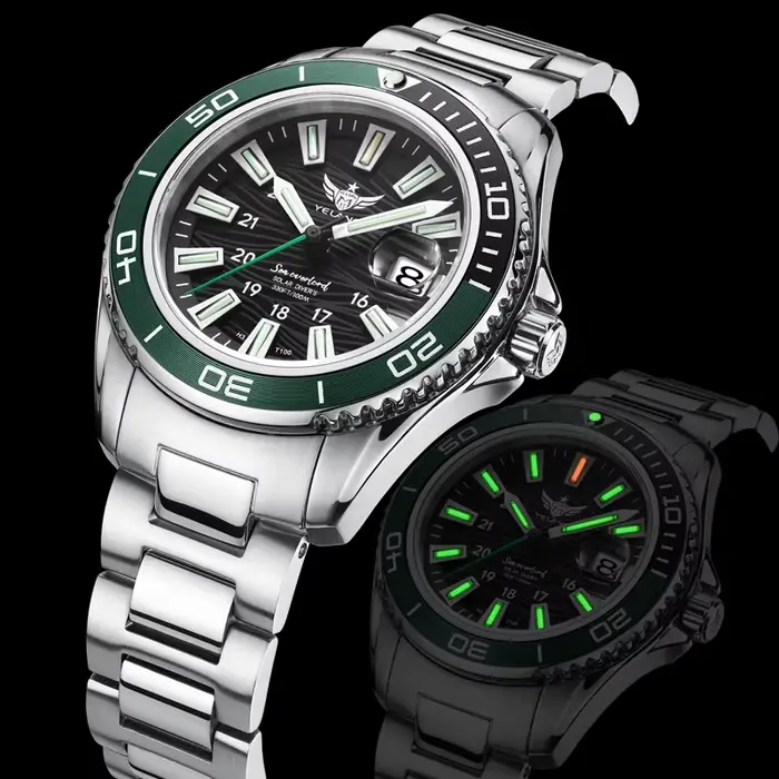 Montre Yelang V1214 Femme Acier Inoxydable Saphir Quartz Élégante Lumineuse Polyvalente Occasions Spéciales