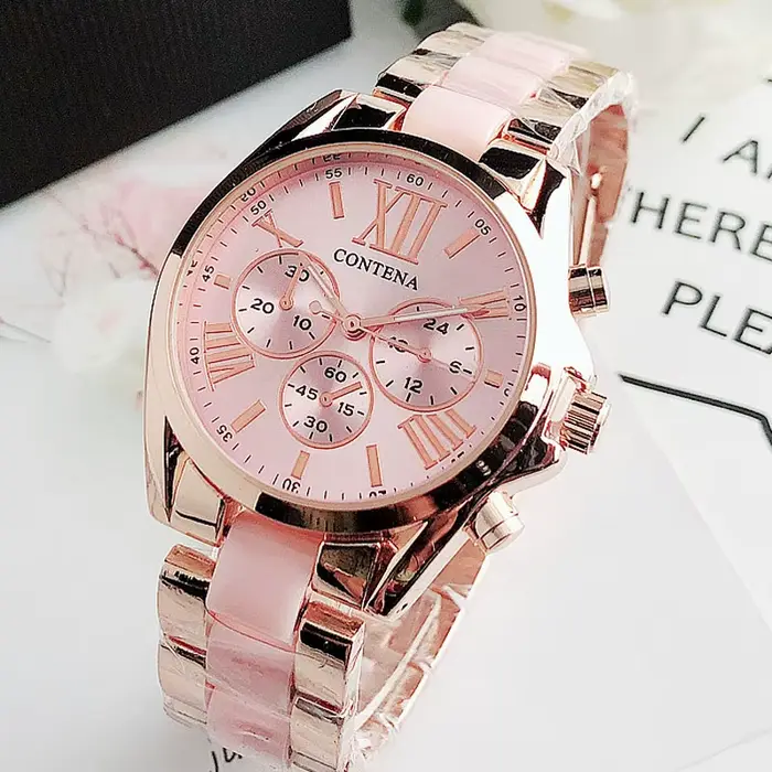 Montres à quartz marron pour femmes